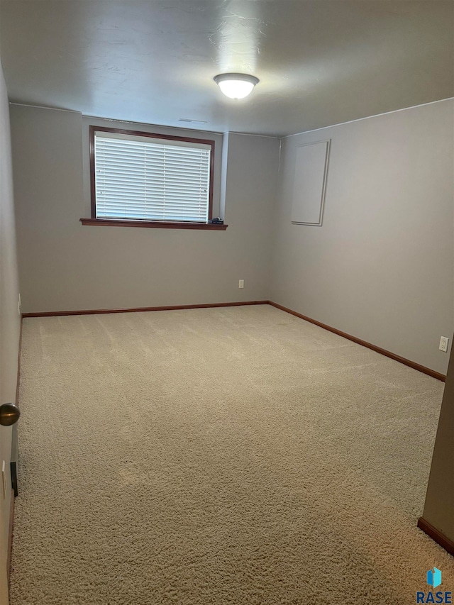 view of carpeted empty room