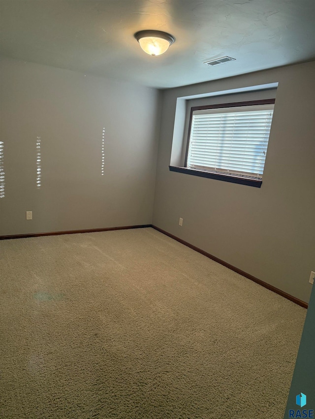 view of carpeted empty room