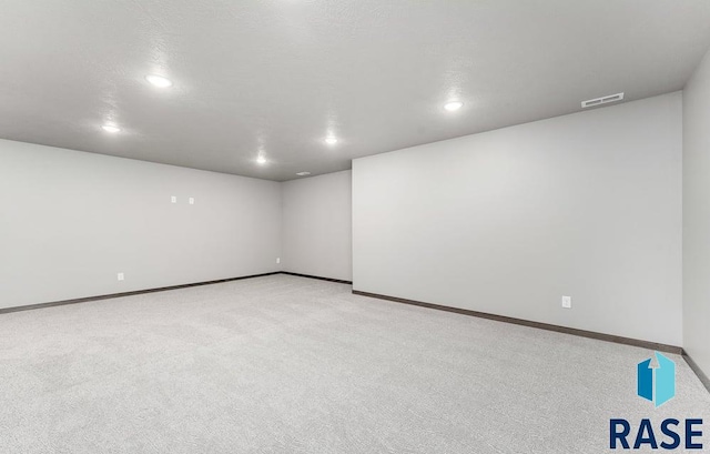 empty room with light carpet