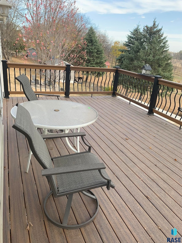 view of wooden terrace