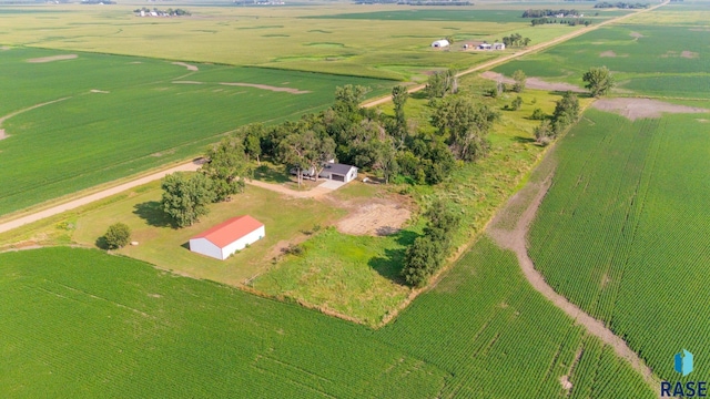 drone / aerial view featuring a rural view