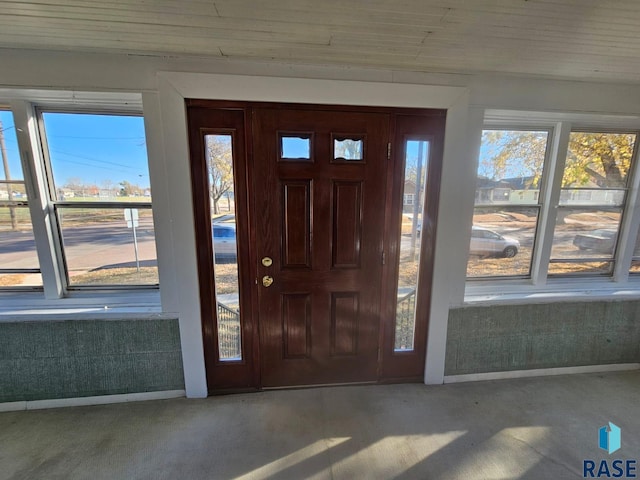 entryway with a healthy amount of sunlight