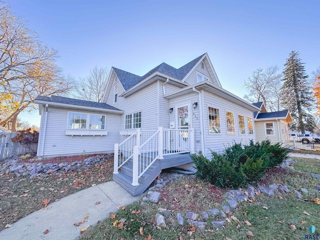 view of front of home