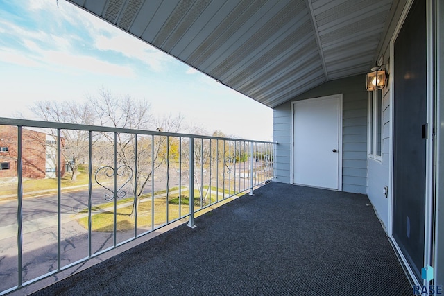 view of balcony