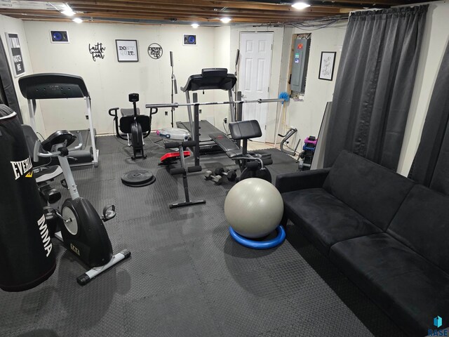 view of workout area