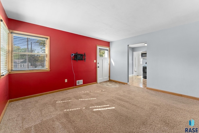 view of carpeted empty room