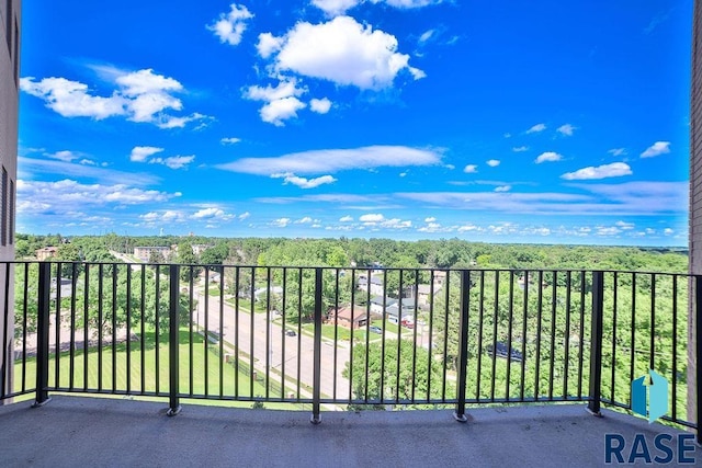 view of balcony