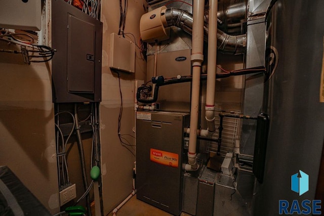 utility room featuring electric panel