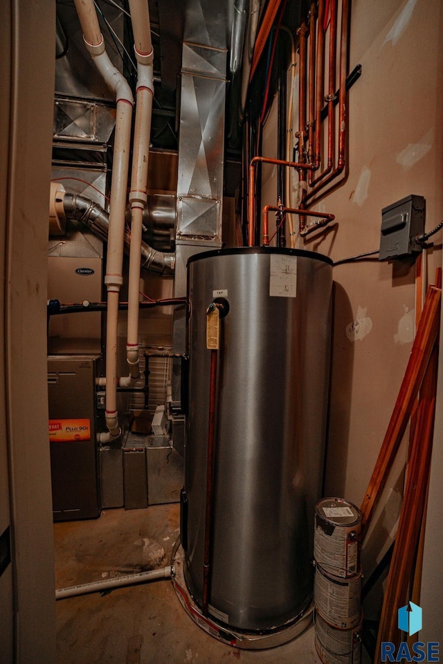 utilities with water heater