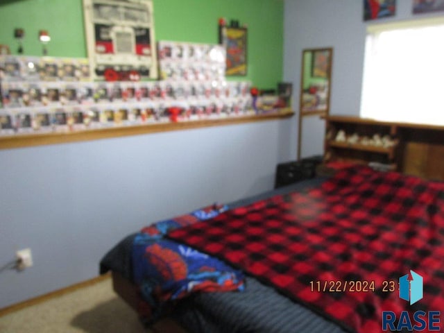 bedroom featuring carpet floors