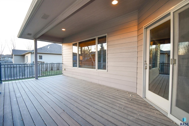 view of wooden terrace