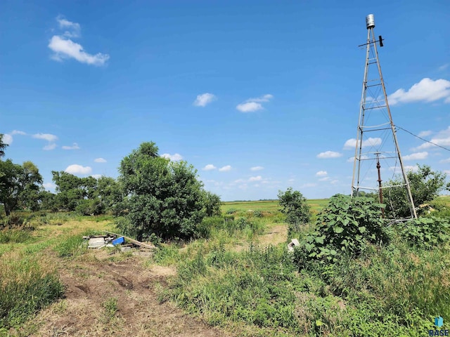 view of landscape featuring a rural view