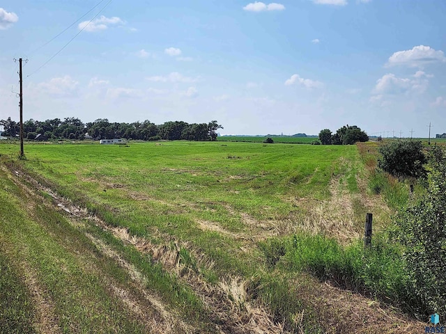 view of landscape with a rural view