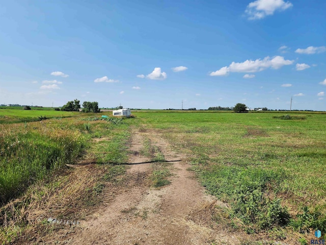 view of street featuring a rural view