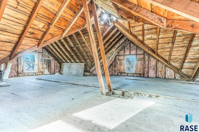 view of attic