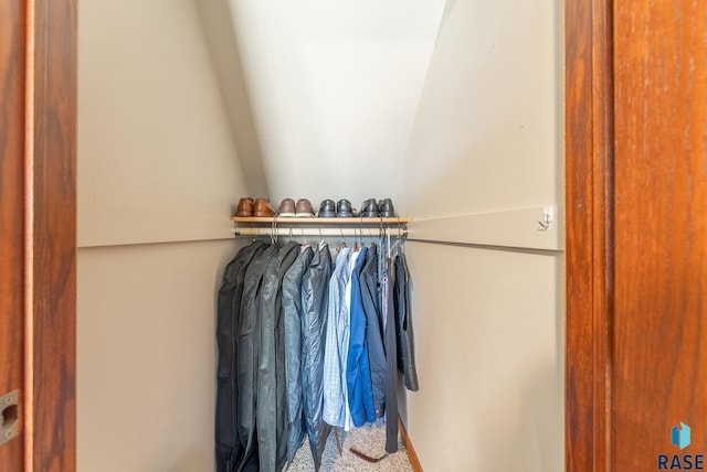 view of closet