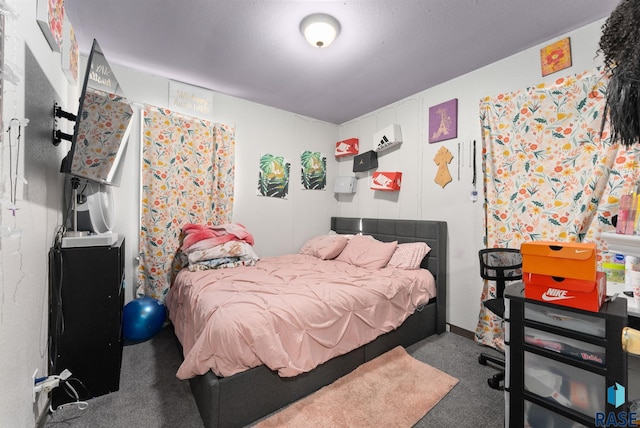 bedroom featuring carpet