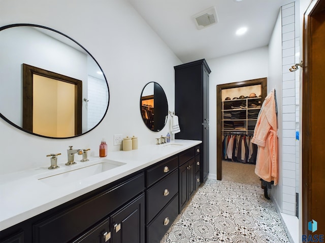 bathroom featuring vanity