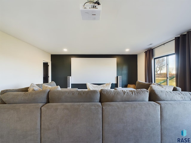 view of home theater room