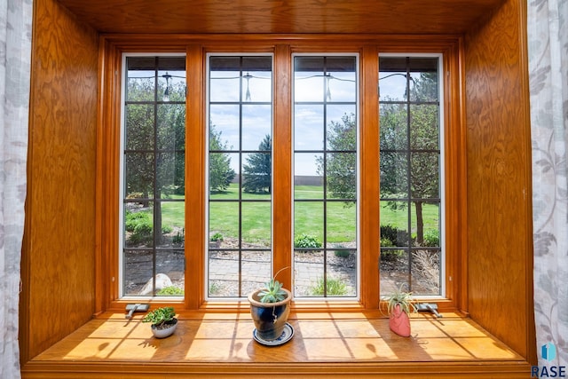 view of doorway to outside