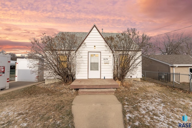 view of front of home