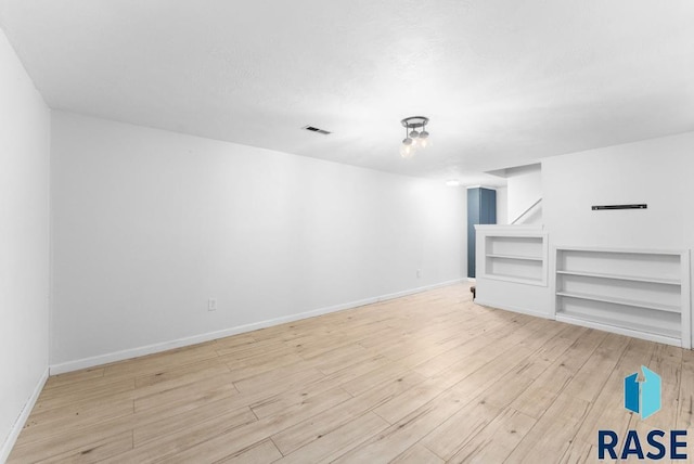 interior space featuring light hardwood / wood-style floors