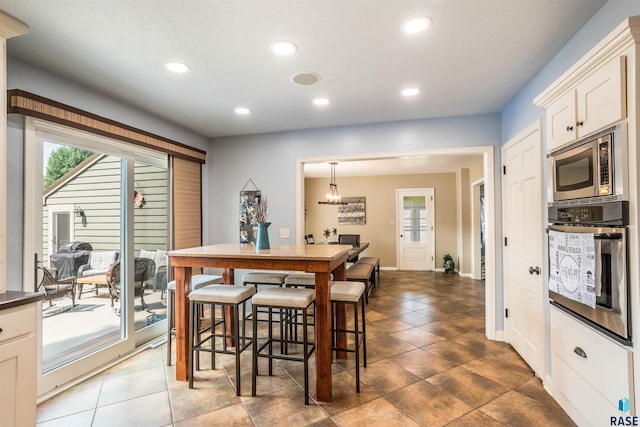 view of dining area