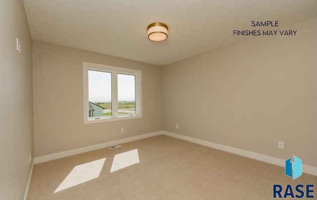 view of carpeted empty room