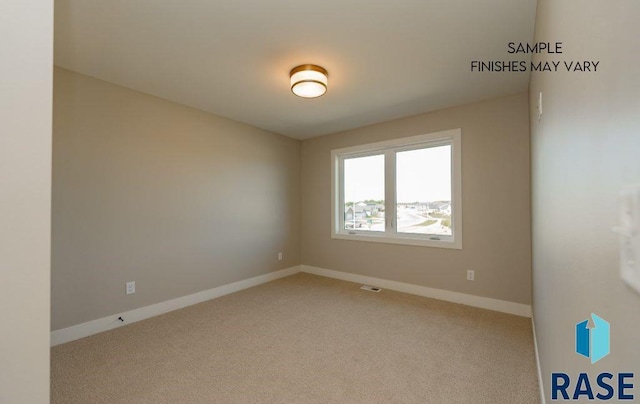 view of carpeted empty room