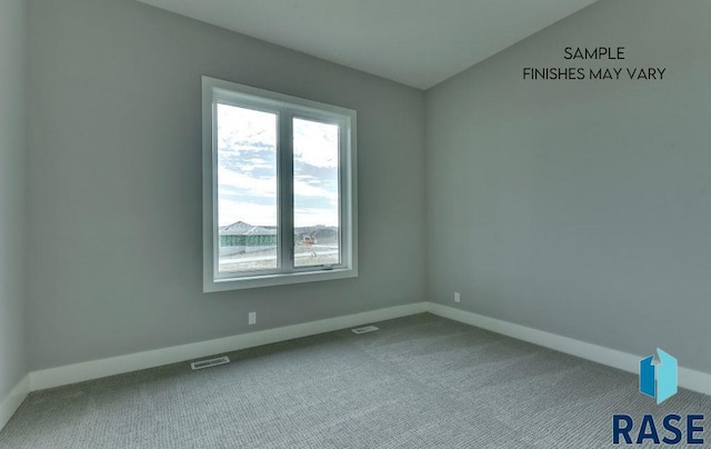 view of carpeted empty room