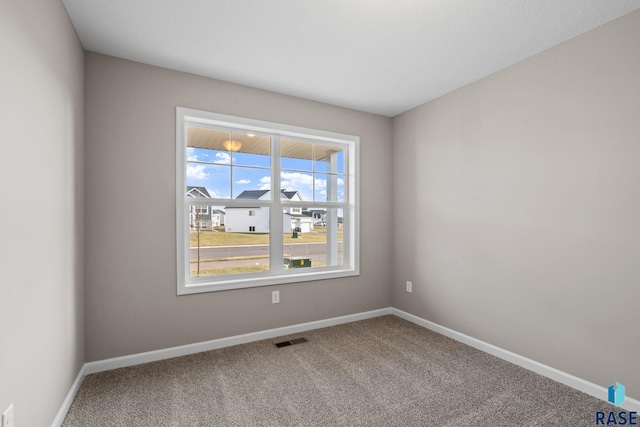 view of carpeted empty room