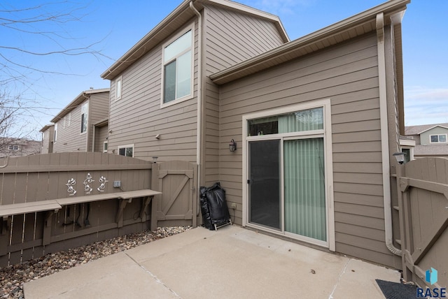 back of house featuring a patio