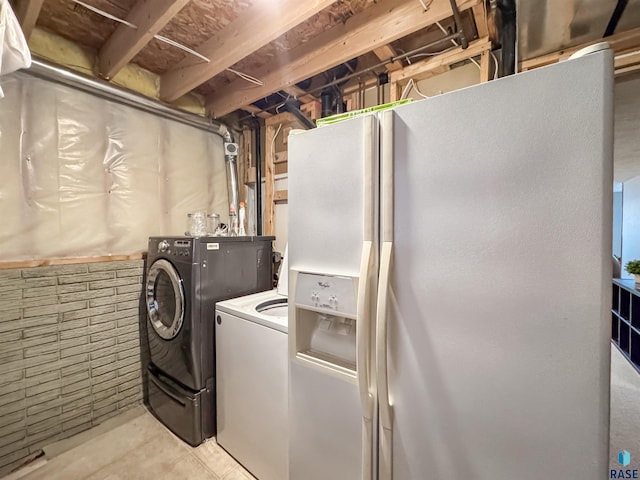 laundry area with washer and dryer