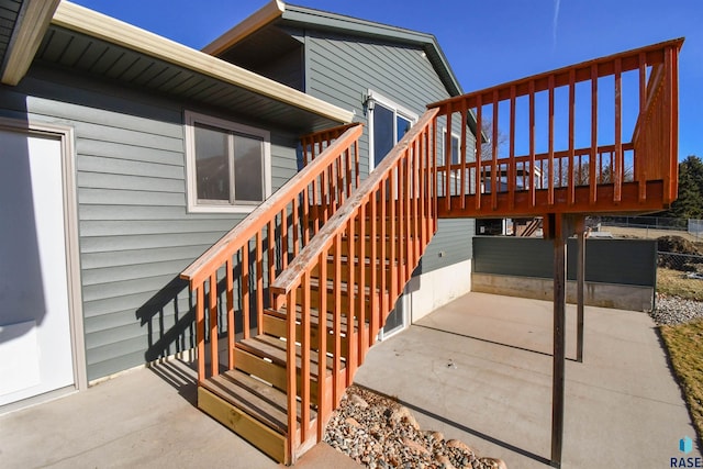 view of patio / terrace with a deck