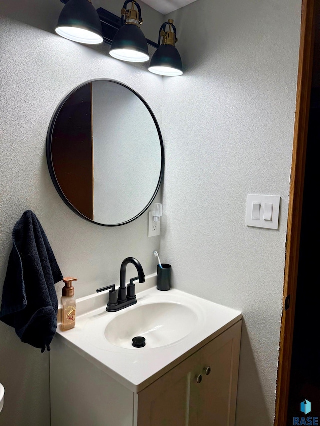 bathroom featuring vanity