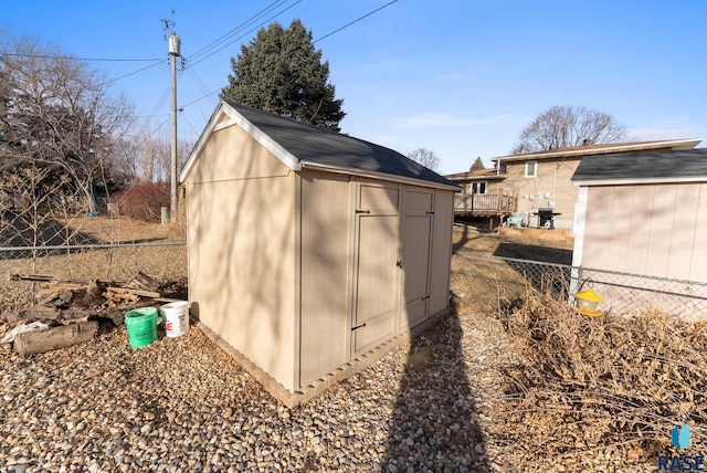 view of outdoor structure