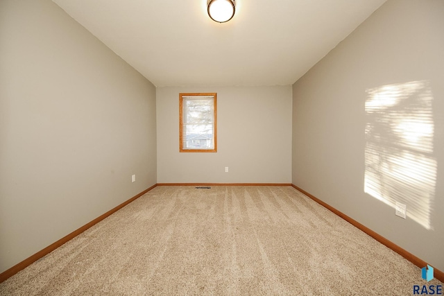 view of carpeted empty room