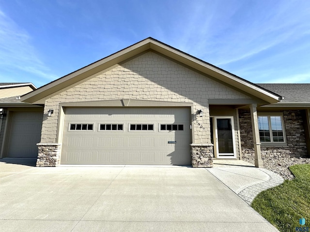 craftsman-style home featuring a garage