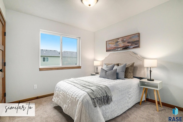 bedroom with carpet flooring