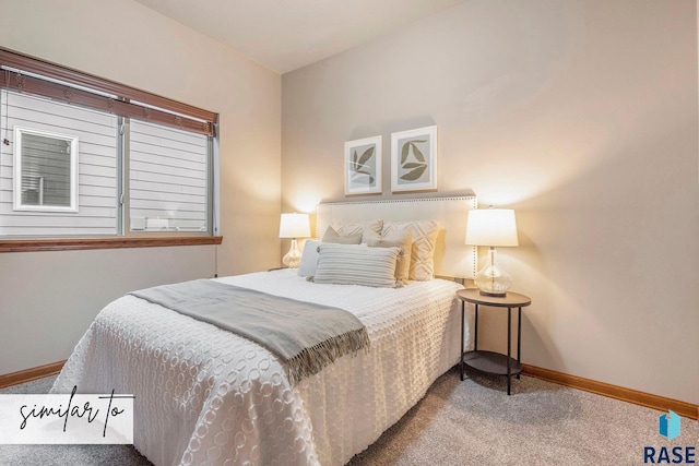 bedroom featuring carpet floors