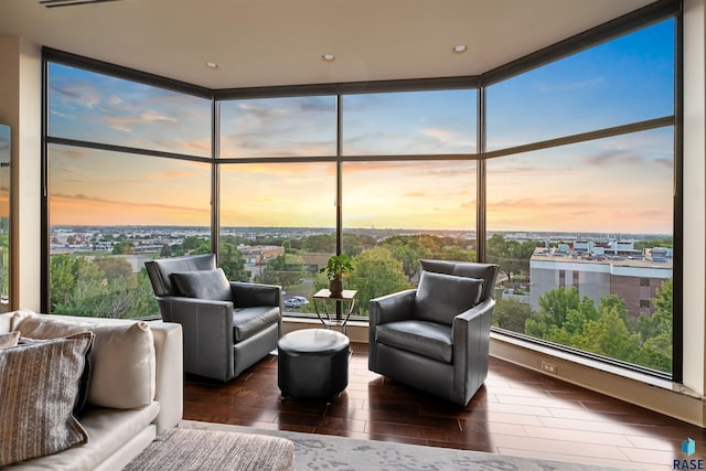 view of sunroom