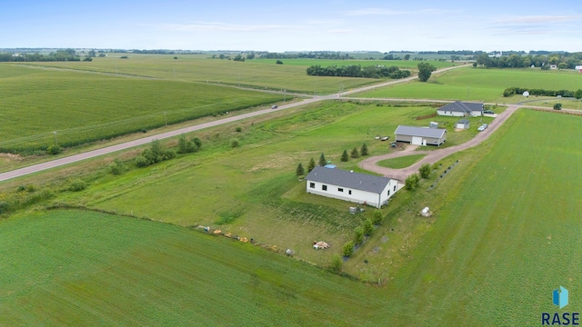 bird's eye view featuring a rural view