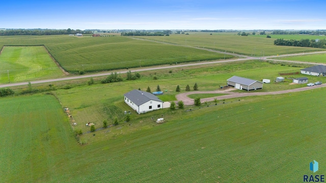 drone / aerial view featuring a rural view