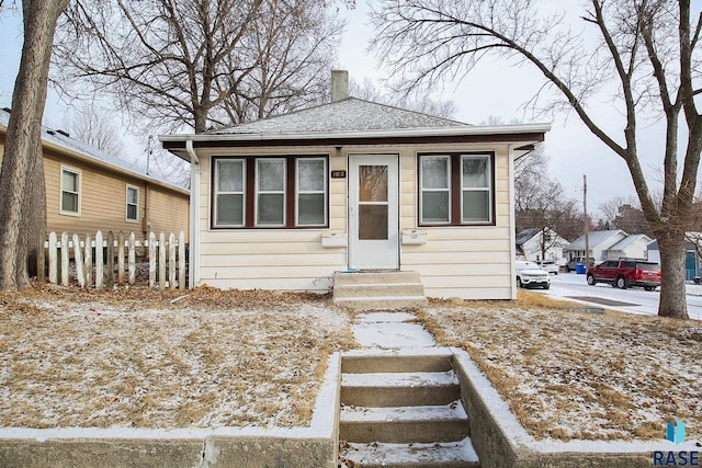 view of bungalow