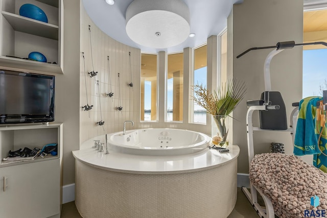 bathroom featuring a bathtub