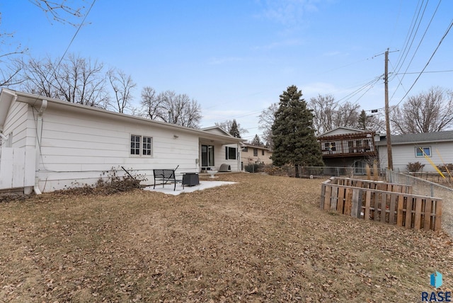 rear view of house with a patio area