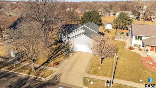 birds eye view of property