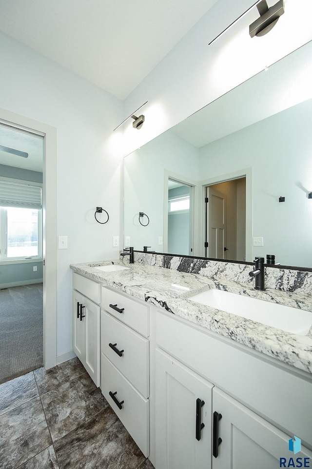 bathroom featuring vanity