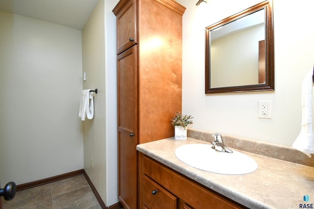 bathroom featuring vanity