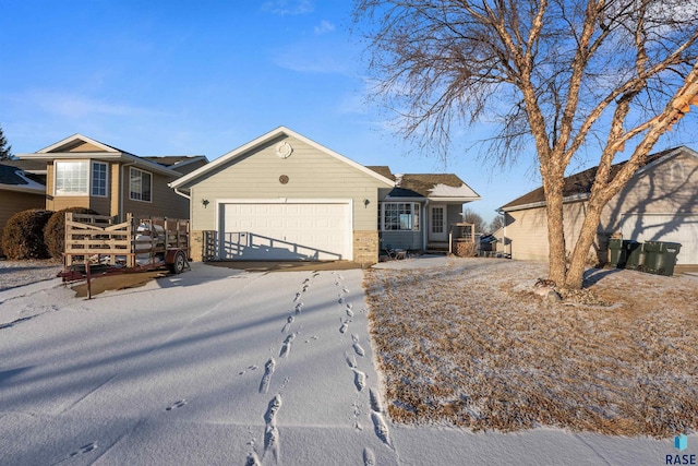 ranch-style house with a garage